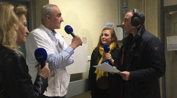 La matinale d'Europe 1 s'est invitée à l'hôpital Edouard Herriot