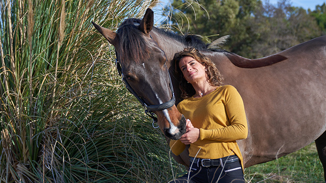 Marion, diététicienne hospitalière et cavalière internationale, et sa jument Fontendaya de l’O.