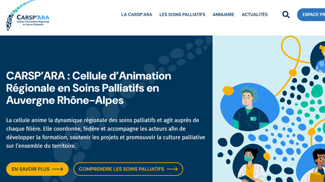 Copie d'écran de la home page du site Carsp'ara