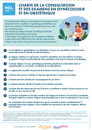 Document de la charte de consultation en gynécologie et en obstétrique