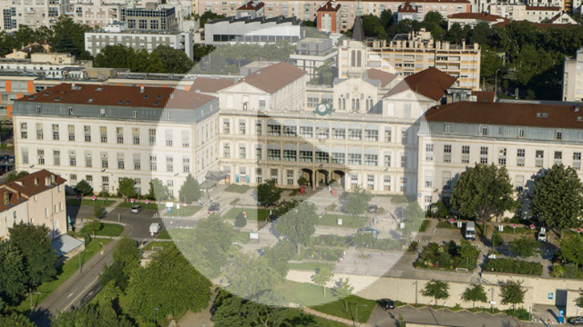 Vue de l'hôpital de la Croix-Rousse