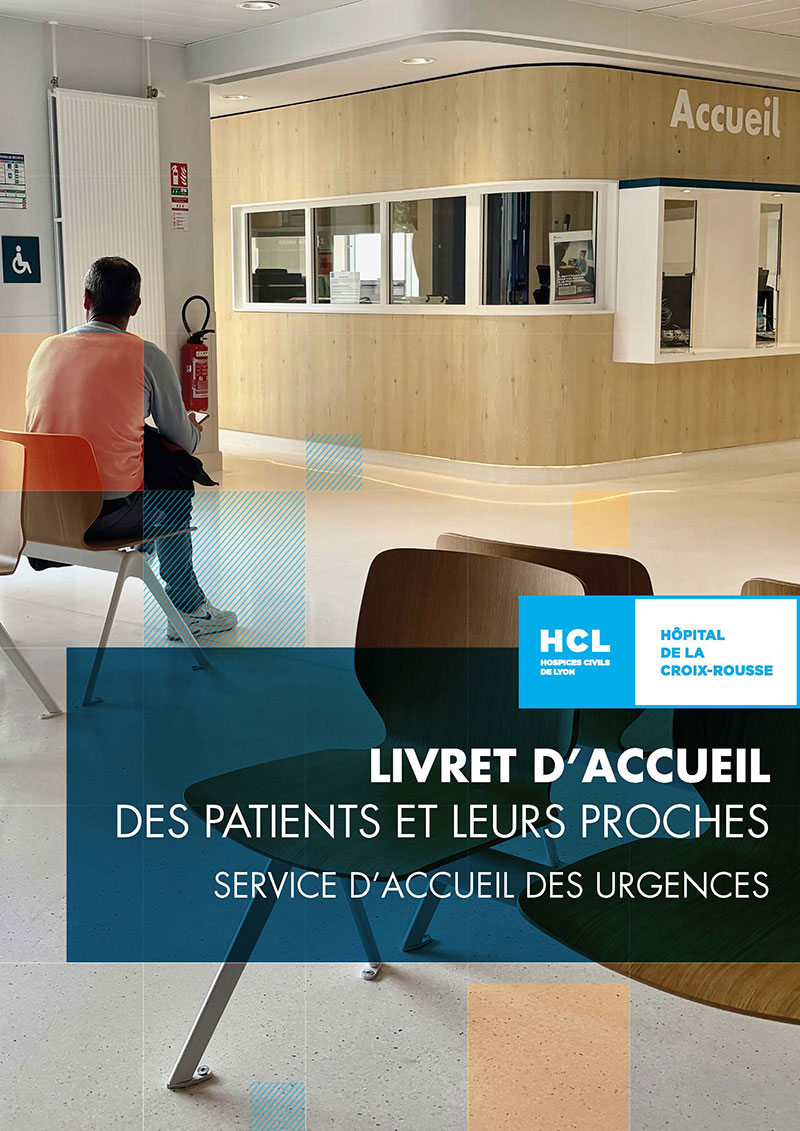 Couverture du livret d'accueil des urgences : salle d'attente