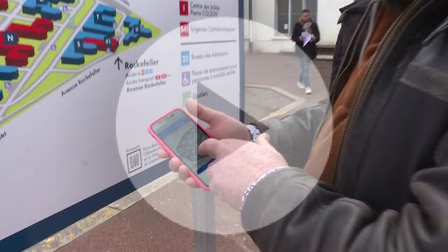 Téléphone avec guidage