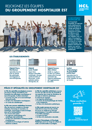 Page de garde du document de présentation du groupement hospitalier est