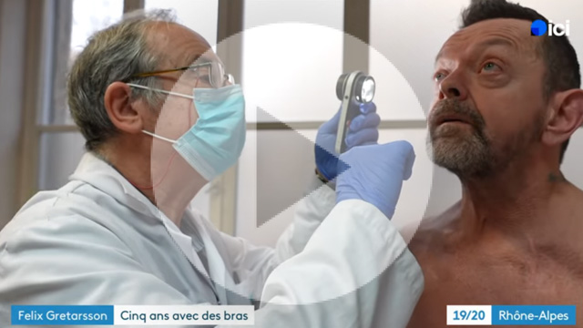 Felix Gretarsson et Dr Jean Kanitakis en consultation