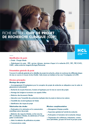 Fiche métier CDP