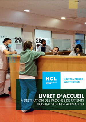 1re page du livret d'accueil pour les proches des patients hospitalisés en réanimation