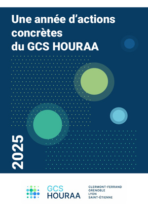 Couverture du rapport d'activité du GCS Houraa 2025