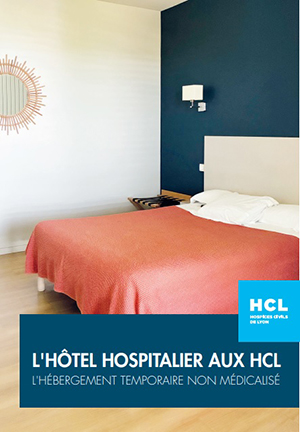 1re page avec un exemple de chambre de l'offre hôtel hospitalier