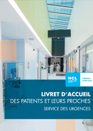1re page livret d'accueil des urgences avec couloir