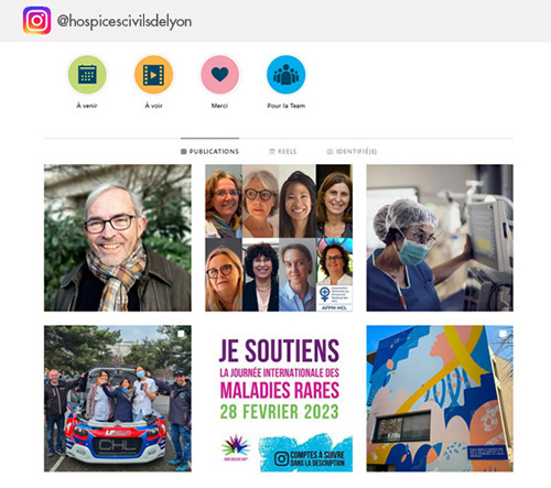 Les Hospices Civils de Lyon sur Intagram