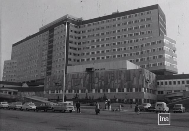 Inauguration de l'hôpital Louis Pradel en 1969