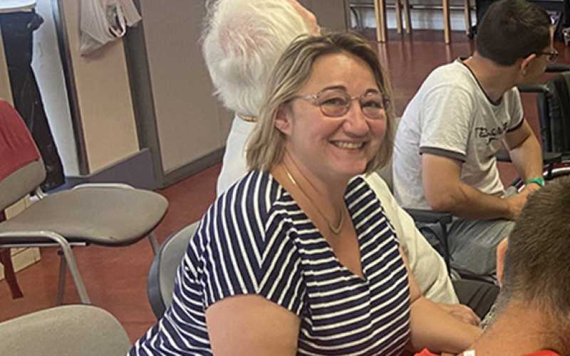 Nathalie, animatrice à l'hôpital Henry Gabrielle