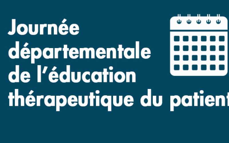 Journée départementale de l'éducation thérapeutique du patient et picto agenda
