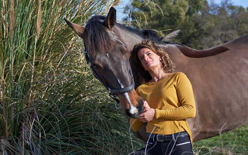Marion, diététicienne hospitalière et cavalière internationale, et sa jument Fontendaya de l’O.