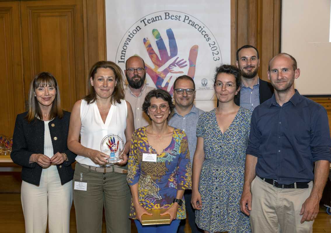 Délégation qui s’est rendue à la Maison de l’Ocean de l’Institut océanographique de la Sorbonne le jeudi 8 juin 2023