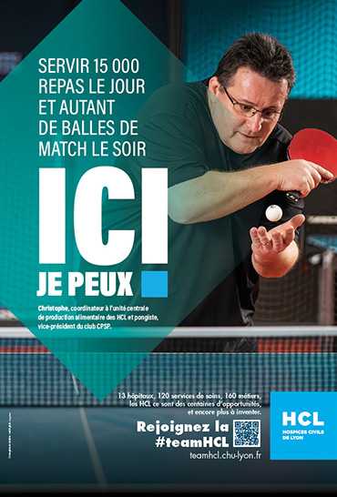 Affiche "ICI JE PEUX" avec Christophe