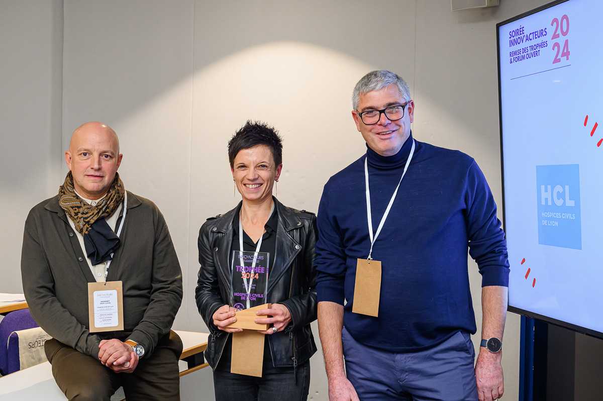 Virginie Valentin et Jean-Louis Monnet, accompagnés d' Emmanuel Le Bouille, Président d’Innov’Acteurs