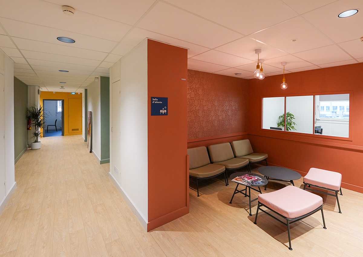 Salle d'accueil de la maison des femmes
