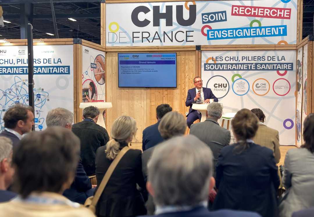Raymond Le Moign, Directeur Général des Hospices Civils de Lyon, est intervenu au salon SantExpo, le mercredi 20 mai, pour partager sa vision de la gouvernance hospitalière face à l'incertitude.