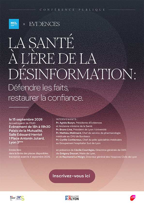 Affiche conférence "La santé à l'ère de la désinformation"