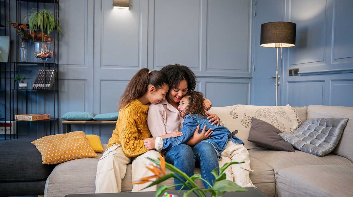Anne-Sophie Dequelson et ses filles