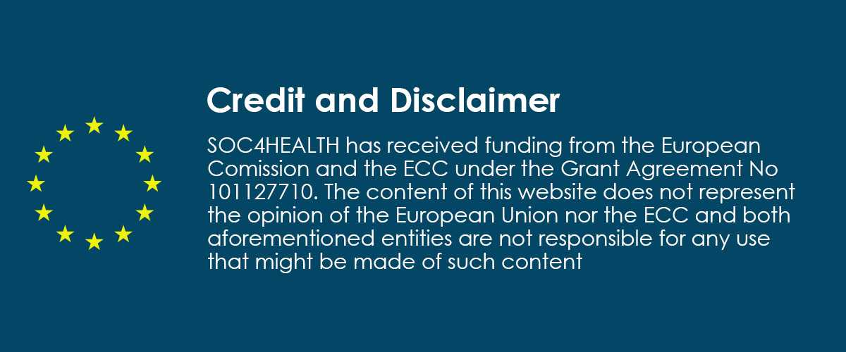 Credit and disclaimer SOC4HEALTH