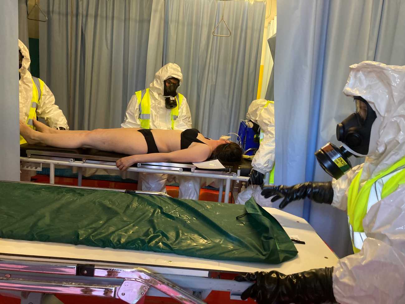 Exercice NRBC au GHE-juin 2024- prise en charge d’une victime invalide