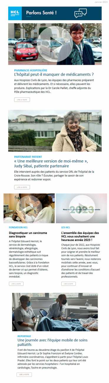 Prévisualisation de la lettre d'info Parlons santé de janvier 2023 (N°30)