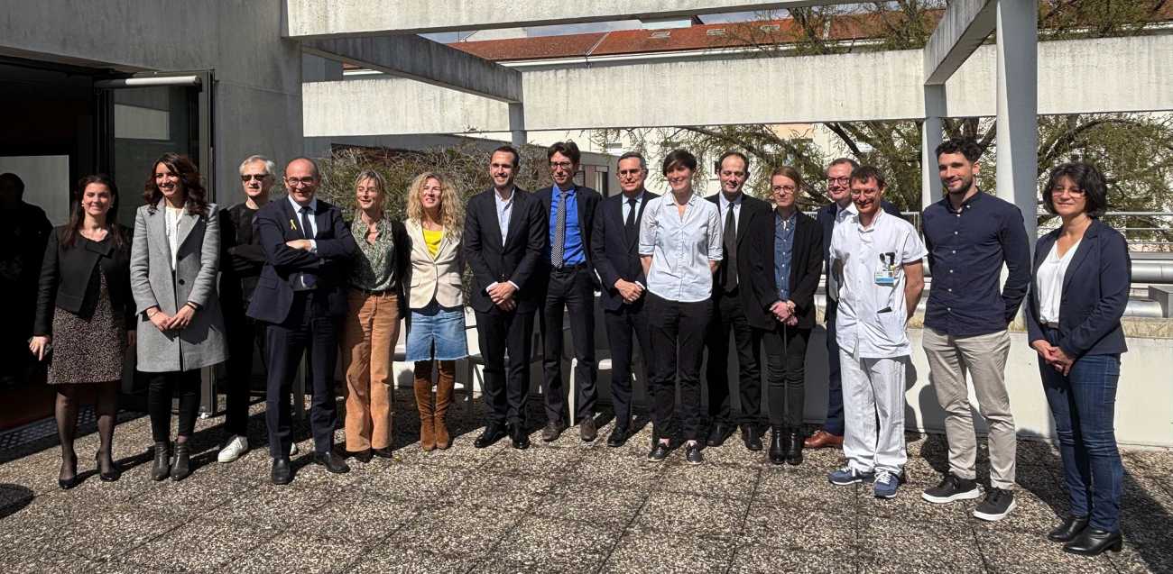 Signature de l’accord de coopération des Hospices Civils de Lyon et des Hôpitaux Drôme Nord, le 28 mars 2025