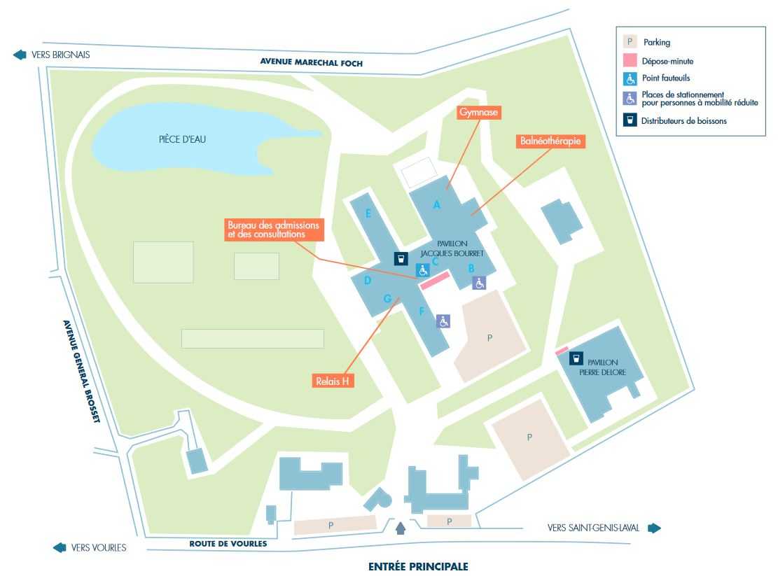 Plan de l'hôpital Henry Gabrielle