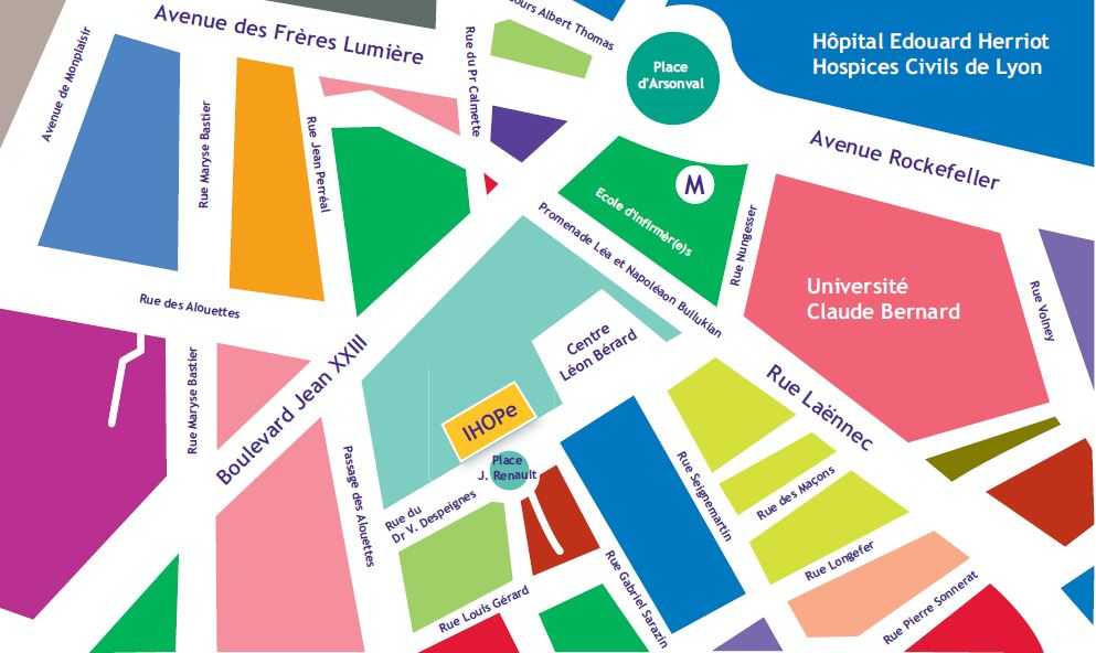 Plan de l’Institut d’Hématologie et d’Oncologie Pédiatrique