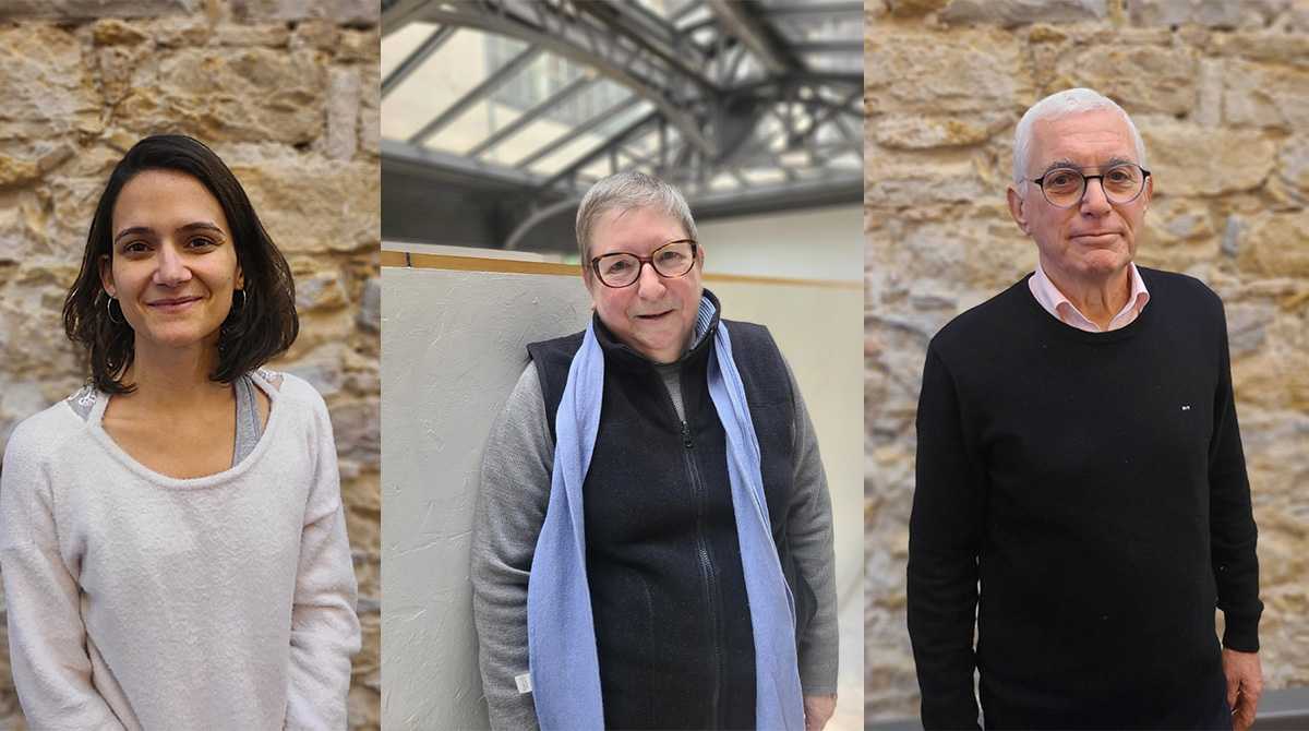 Sylvie, Marie-Claude et Etienne, représentants des usagers face caméra