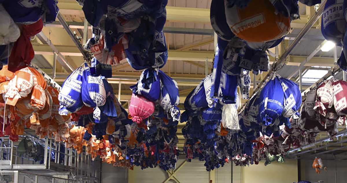 Sacs de la blanchisserie inter-hospitalière