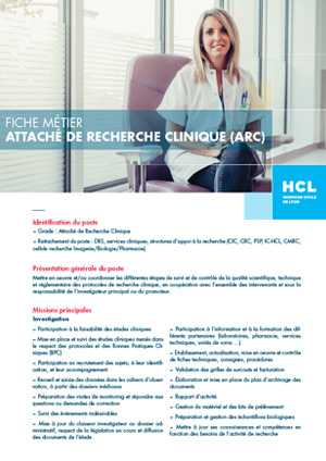 Fiche métier ARC