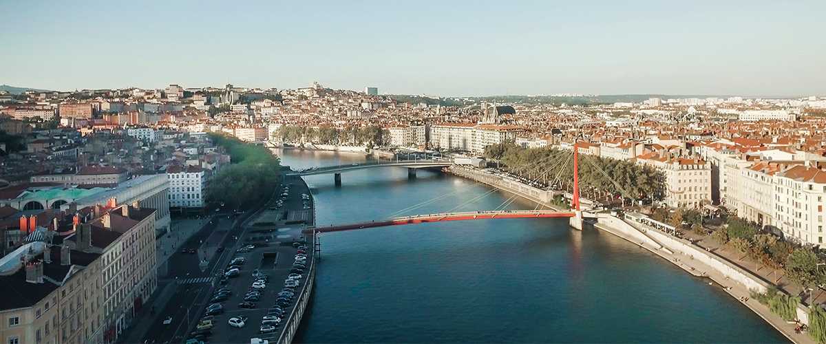 Vue sur le centre de Lyon