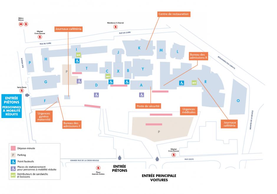 Plan de l'hôpital de la CroixRousse Hospices Civils de Lyon CHU de Lyon Plan de l'hôpital de la CroixRousse Hospices Civils de Lyon CHU de Lyon