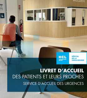 Couverture du livret d'accueil des urgences : salle d'attente